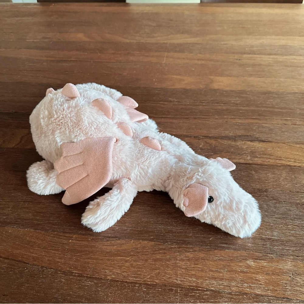 Blush Pink Plush Dragon Jellycat Style Soft Stuffed Animal Toy - Picture 5 of 7